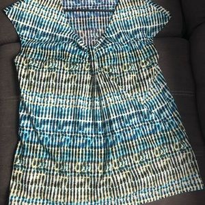 Rafaella Semi Sheer Short Sleeve Top